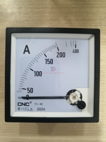 Đồng hồ Ampe CNC 200/5A size: 96x96 ( YC-96 )