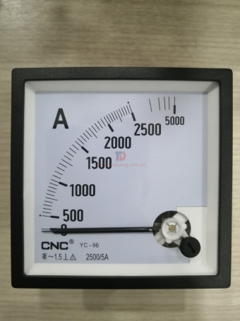 Đồng hồ Ampe CNC 2500/5A size: 96x96 ( YC-96 )