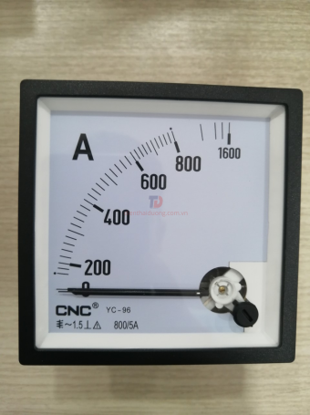 Đồng hồ Ampe CNC 800/5A size: 96x96 ( YC-96 )