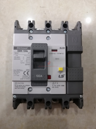 ELCB LS 4P 100A 18kA 30mA hoặc 1.2.500mA ( EBN104c )