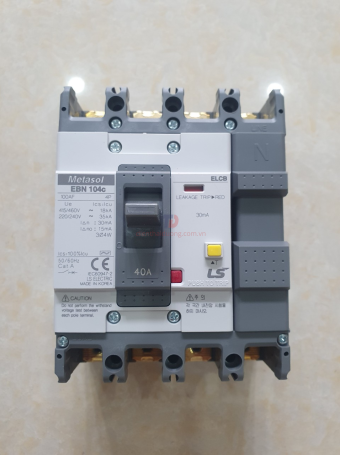 ELCB LS 4P 40A 18kA 30mA hoặc 1.2.500mA ( EBN104c )