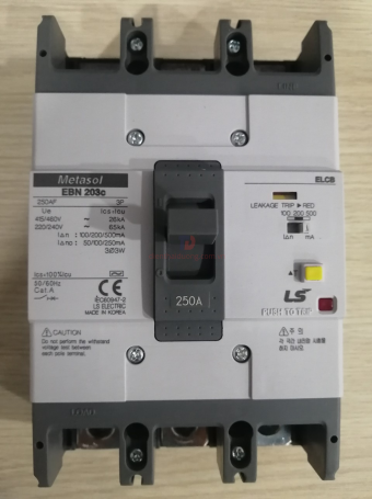 ELCB LS 3P 250A 26kA 30mA hoặc 1.2.500mA ( EBN203c )