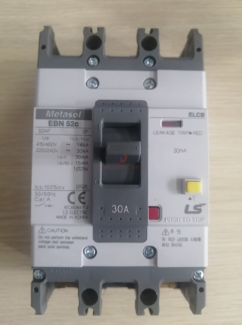 ELCB LS 2P 30A 30kA 30mA hoặc 1.2.500mA ( EBN52c )