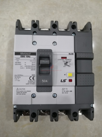 ELCB LS 4P 50A 37kA 30mA hoặc 1.2.500mA ( EBS104c )