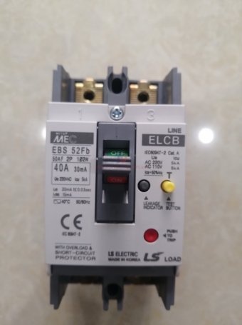 ELCB LS 2P 40A 5kA 30mA  ( EBS52Fb )