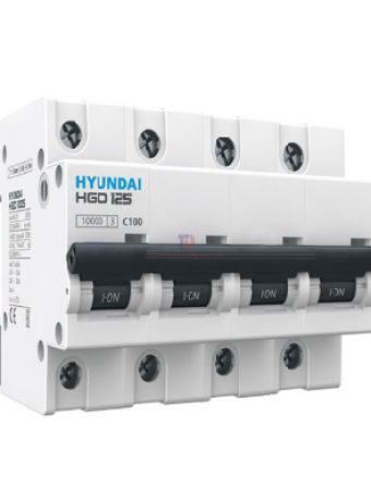 MCB HYUNDAI 4P 80A 10kA ( HGD125 )