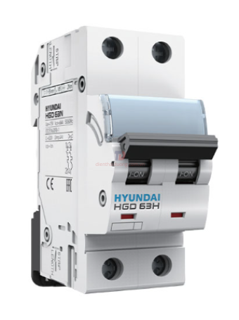 MCB HYUNDAI 2P 50A 10kA ( HGD63H )