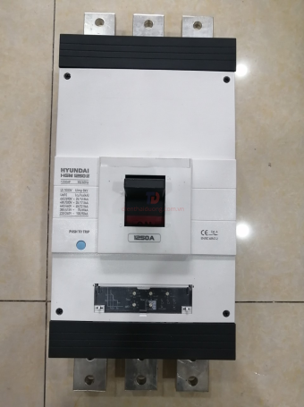 MCCB HYUNDAI 3P 1250A 70kA chỉnh dòng điện tử 0.4~1.0*In ( HGM1250S )