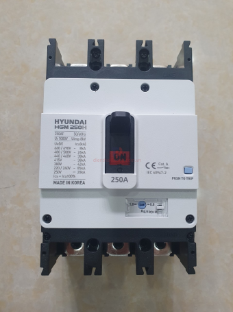 MCCB HYUNDAI 3P 250A 38kA ( HGM250H-F )