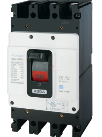 MCCB HYUNDAI 3P 350A 65kA ( HGM400S-F )