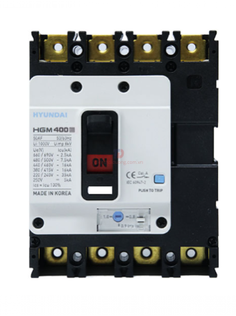 MCCB HYUNDAI 4P 300A 65kA ( HGM400S-F )