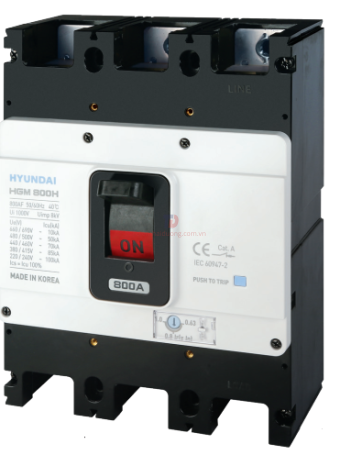 MCCB HYUNDAI 3P 500A 85kA ( HGM630H-F )