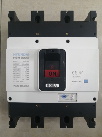 MCCB HYUNDAI 3P 800A 65kA ( HGM800S-F )