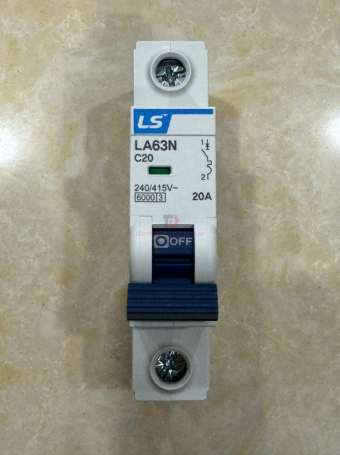 MCB LS 1P 20A 6kA ( LA63N )