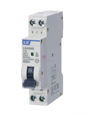RCBO LS 1P+N 10A 6KA 30mA  ( LB40NN )