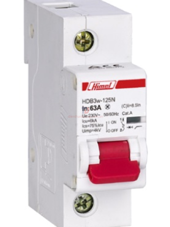 MCB HIMEL 1P 100A 10kA ( HDB3W125H1C100 )