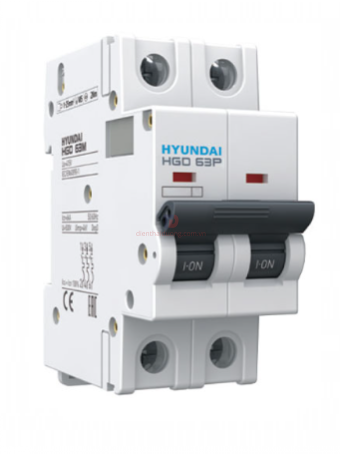 MCB HYUNDAI 2P 16A 10kA ( HGD63P )