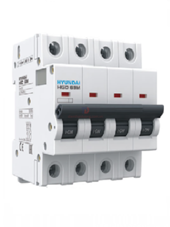 MCB HYUNDAI 4P 6A 6kA ( HGD63M )
