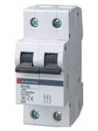 MCB MITSUBISHI 2P 63A 6kA ( BH-D6 )