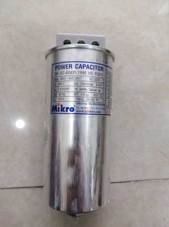 Tụ bù khô MIKRO 3P 2.5KVAr 440V ( MKC-445025KT )