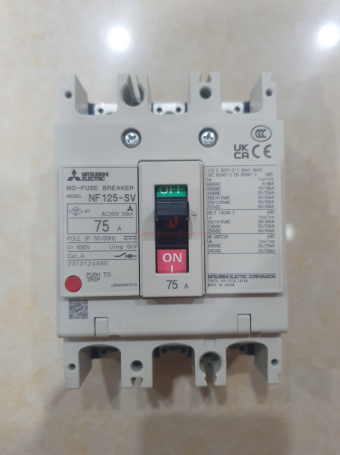 MCCB MITSUBISHI 3P 75A 30kA ( NF125-SV )
