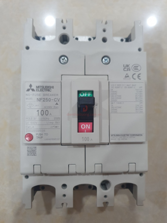 MCCB MITSUBISHI 3P 100A 25kA ( NF250-CV )