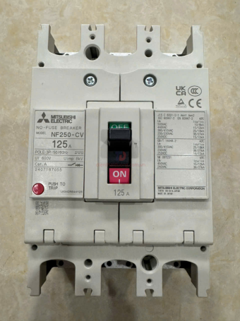 MCCB MITSUBISHI 3P 125A 25kA ( NF250-CV )