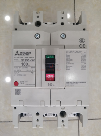 MCCB MITSUBISHI 3P 160A 36kA ( NF250-SV )