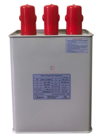 Tụ bù dầu NUINTEK 3P 40KVAr 415V ( ANU-41240KS )