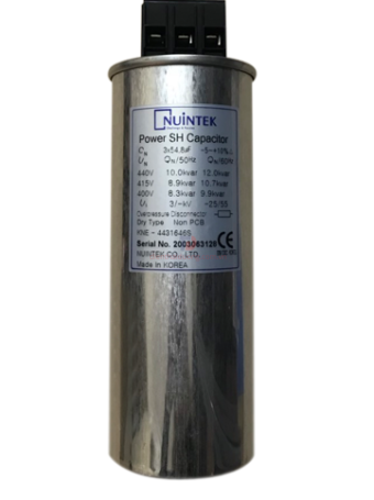 Tụ bù khô NUINTEK 3P 10KVAr 440V ( KNE-4431646S )