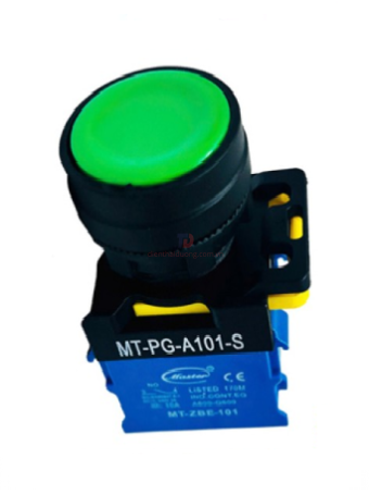 Nút nhấn ON MASTER màu xanh lá loại tự nhả ( MT-PG-A101-S )