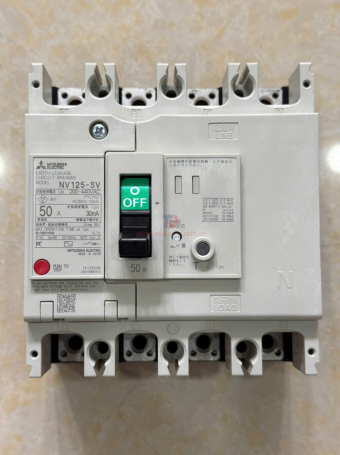 ELCB MITSUBISHI 4P 50A 30kA 30mA hoặc 1.2.500mA ( NV125-SV )