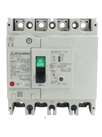 ELCB MITSUBISHI 4P 40A 30kA 30mA hoặc 1.2.500mA ( NV125-SV )