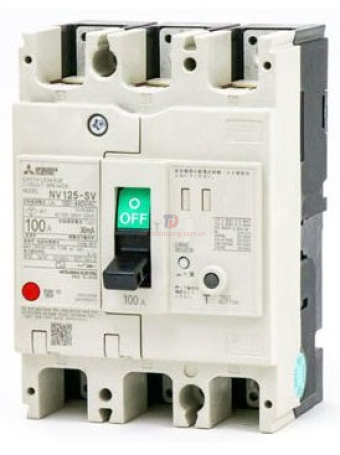 ELCB MITSUBISHI 3P 75A 30kA 30mA hoặc 1.2.500mA ( NV125-SV )