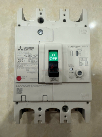 ELCB MITSUBISHI 3P 250A 25kA 30mA hoặc 1.2.500mA ( NV250-CV )