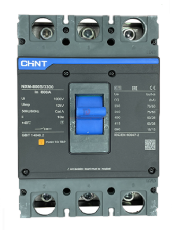 MCCB CHINT 3P 800A 50kA ( NXM-800S/3300 )