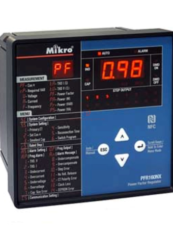 Bộ điều khiển tụ bù 12 cấp MIKRO PFR120NX