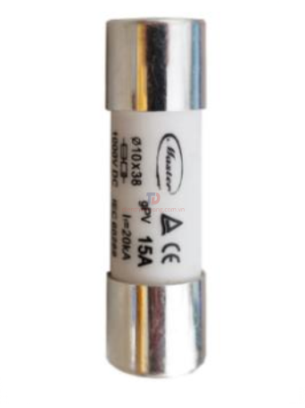 Cầu chì ống MASTER điện áp 1000VDC ngưỡng dòng từ 2A ~ 32A ( MF1038 )