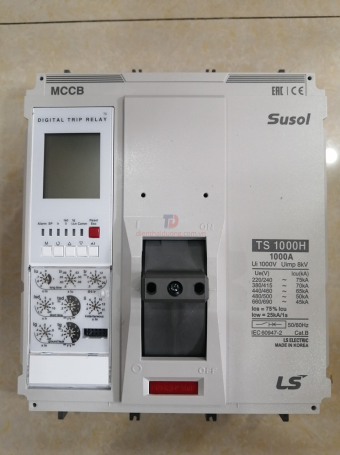 MCCB LS 3P 1000A 70kA chỉnh dòng điện tử 7 bước từ 0.4~1.0 x In ( TS1000H )