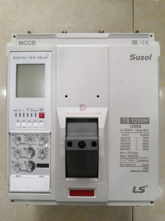 MCCB LS 3P 1250A 70kA chỉnh dòng điện tử 7 bước từ 0.4~1.0 x In ( TS1250H )