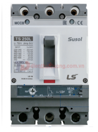 MCCB LS 3P 125A 50kA chỉnh dòng 0.8-0.9-1.0 x In ( TS250N FMU250 )