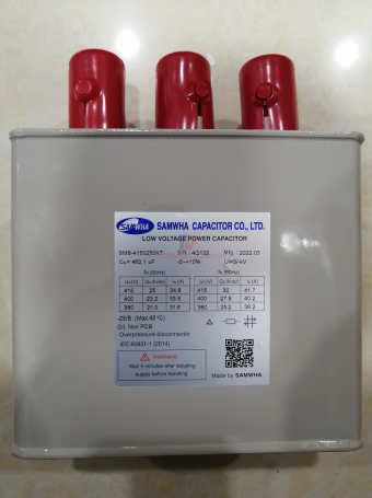 Tụ bù dầu SAMWHA 3P 25KVAr 415V ( SMB-4150250KT )