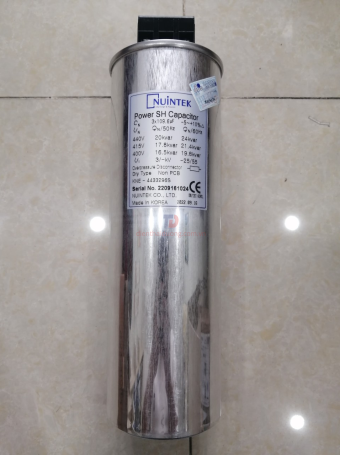 Tụ bù khô NUINTEK 3P 20KVAr 440V ( KNE-4433296S )