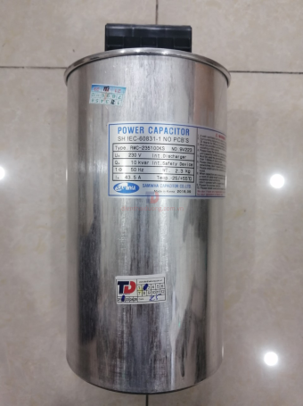 Tụ bù khô SAMWHA 1P 10KVAr 230V ( RMC-235100KS )