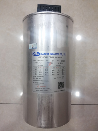 Tụ bù khô SAMWHA 3P 40KVAr 440V ( RMC-4450400KT )