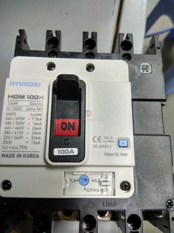 MCCB HYUNDAI 4P 250A 65kA ( HGM400S )