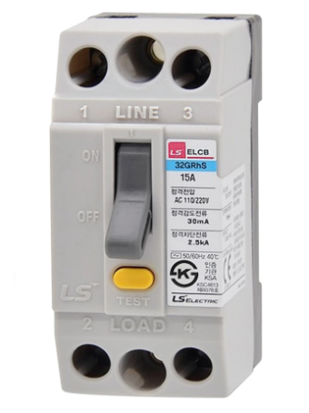 ELCB LS 2P 15A 2.5kA 30mA ( 32GRhS )
