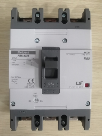 MCCB LS 3P 125A 37kA chỉnh dòng 0.7-0.85-1.0 x In ( ABS203c FMU )