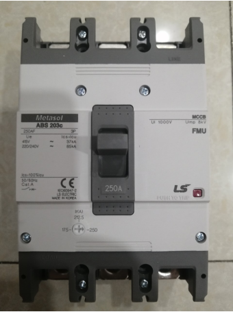 MCCB LS 3P 250A 37kA chỉnh dòng 0.7-0.85-1.0 x In ( ABS203c FMU )