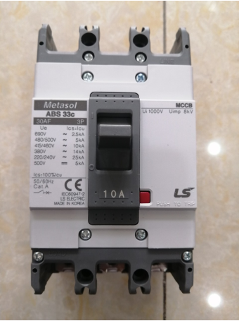 MCCB LS 3P 10A 14kA ( ABS33c )